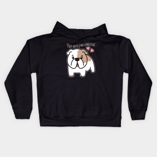 you are pawsome -Valentine's Day - French Bulldog-Lover-Gift - Cute-Dog-Puns Kids Hoodie